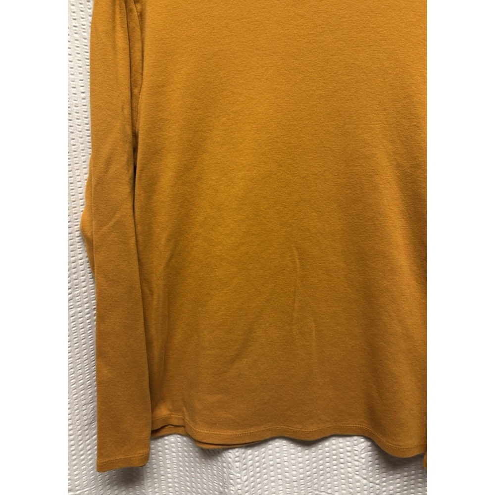 Rafaella Women's XL Mustard Long Sleeve Lightweight Sweater Button Embellished - Picture 2 of 11